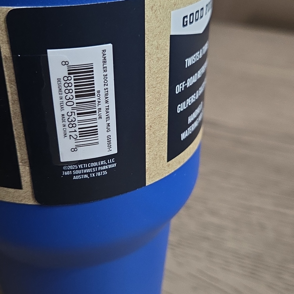 YETI Blue Rambler 30 oz Travel Mug - Picture 5 of 11